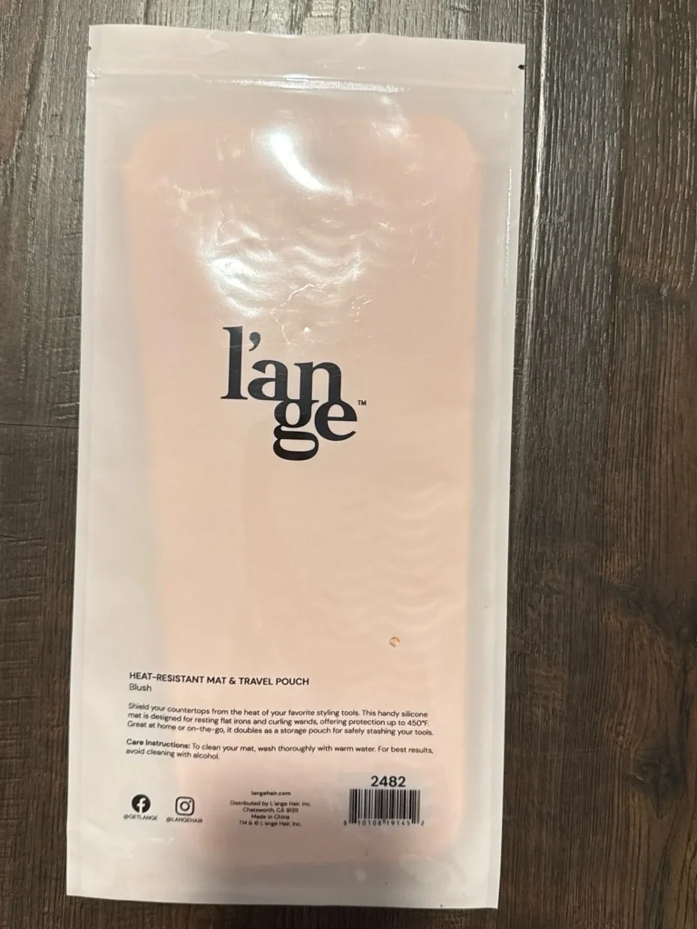 Lange Blush Heat-Resistant Travel Pouch & Mat